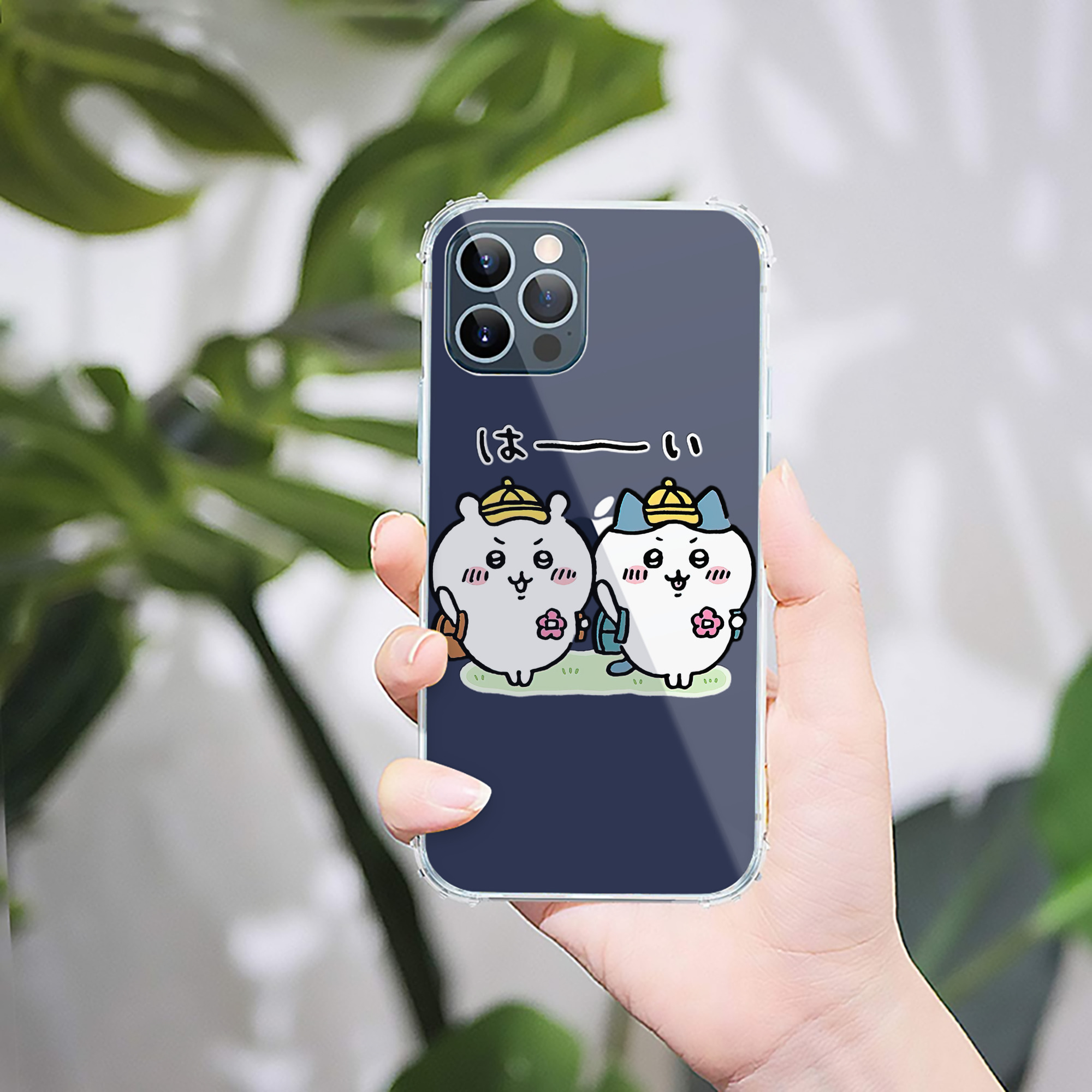 （画像用） ちいかわ ハチワレ Chii-kawa hachiware 【iPhone 12シリーズ対応】透明スマホケース（クリアソフトケース）